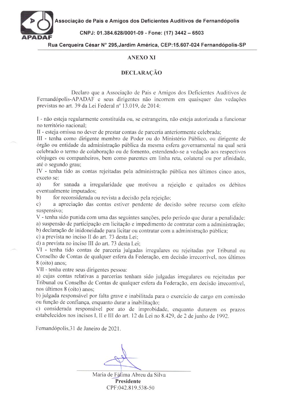 Página 26 de Prestação de Contas Anual — Habilitação e Reabilitação — 2020 — Parte 2 (Comprovantes)