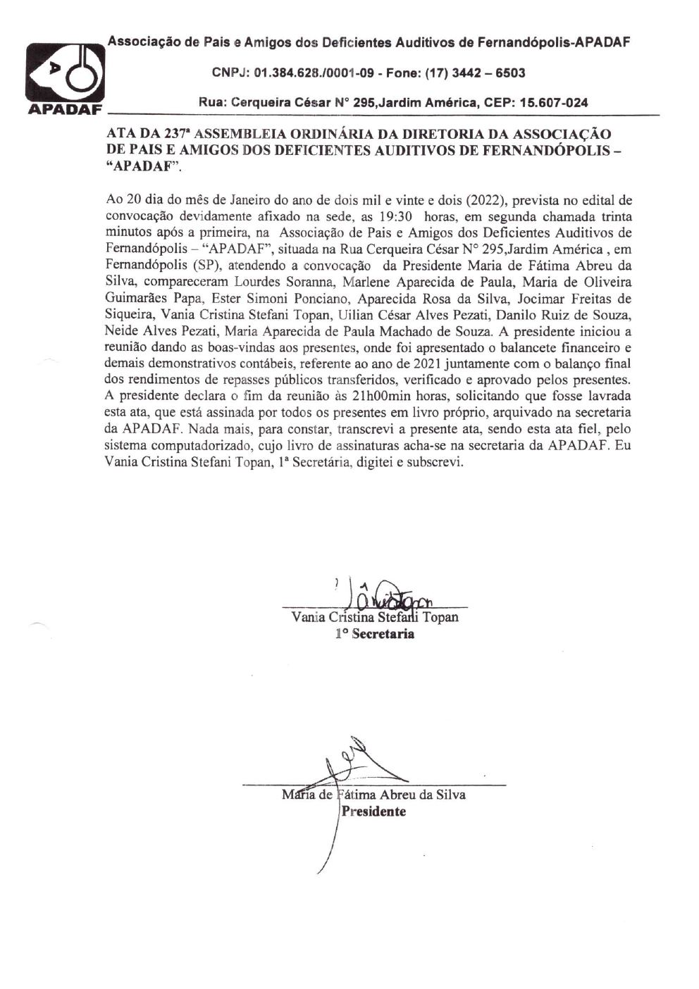 Página 4 de Prestação de Contas Anual — Pedranópolis — 2021 — Volume 2